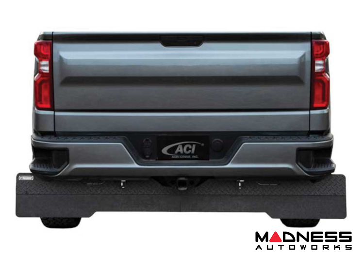 Jeep Gladiator Tow Flap - Full Width - Access - Rockstar - Black Diamond Mist Finish - 2020+ Jeep Gladiator Tow Flap - Full Width - Access - Rockstar - Black Diamond Mist Finish - 2020+